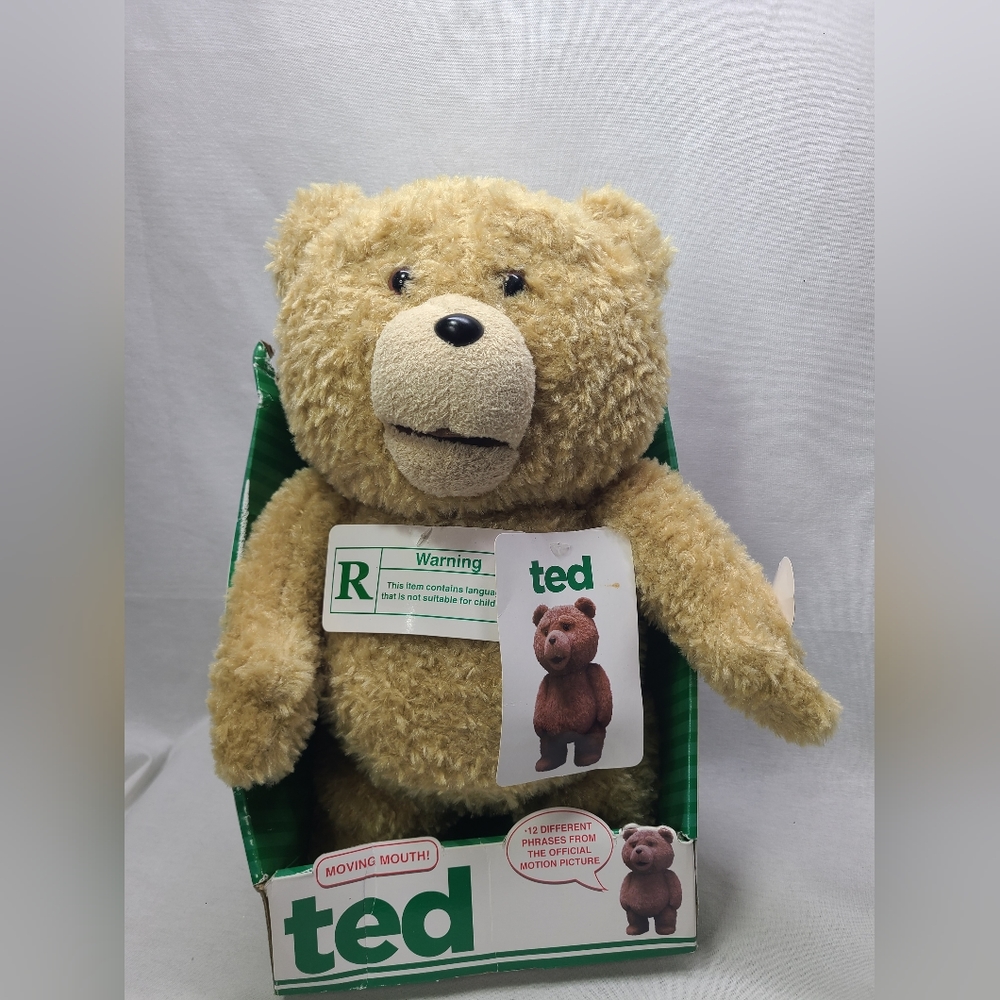 Talking Ted Bear Rated R Moving Mouth Seth Mcfarlane 16in New In Box-  Box Wear
